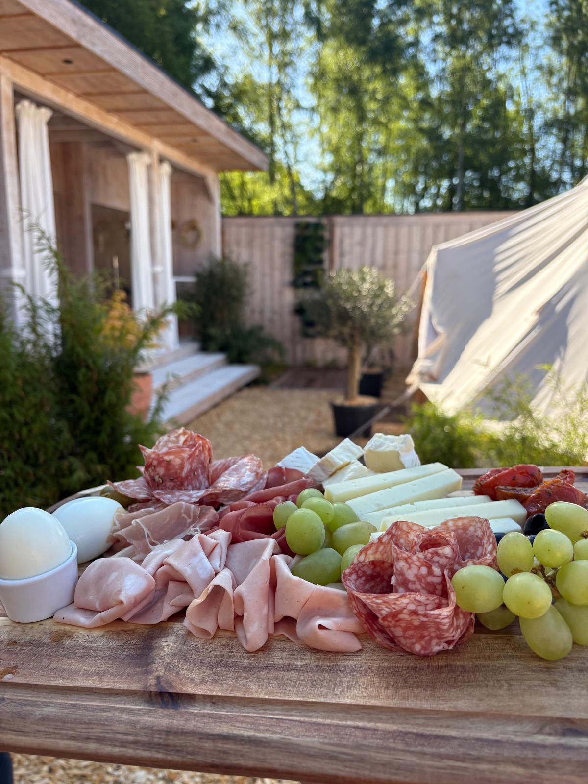 Luxe charcuterie plank